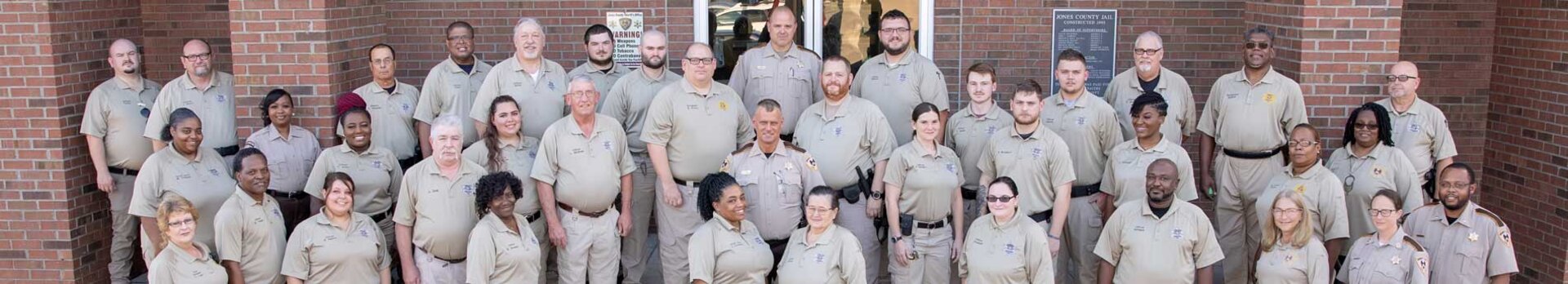 Jones County Sheriff's office staff photo